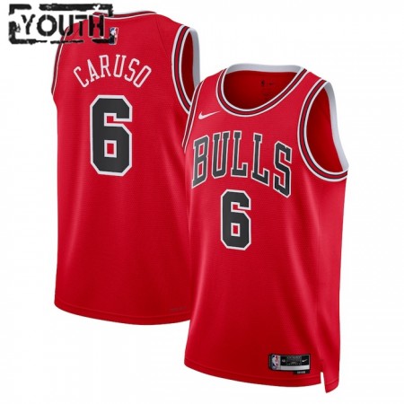 Camiseta Niños NBA Chicago Bulls Alex Caruso 6 2022-23 Nike Icon Edition Rojo Swingman